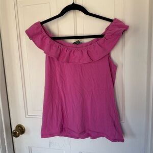 Lauren Ralph Lauren Fuchsia Ruffle Top